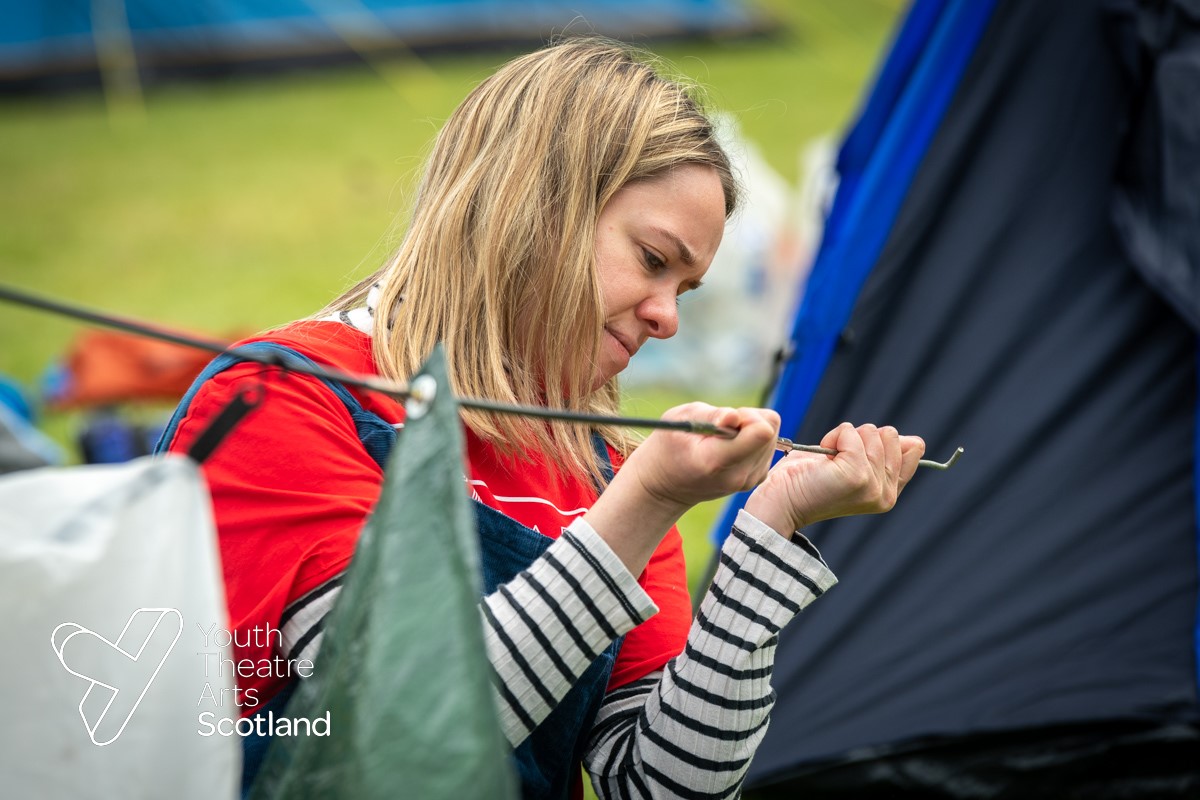 National Festival of Youth Theatre 2022 3 thumbnail Campsite Fri 1 July 2022 Rozelle Park Ayr NFYT 2022 © photographer Andy Catlin www.andycatlin.com 2404
