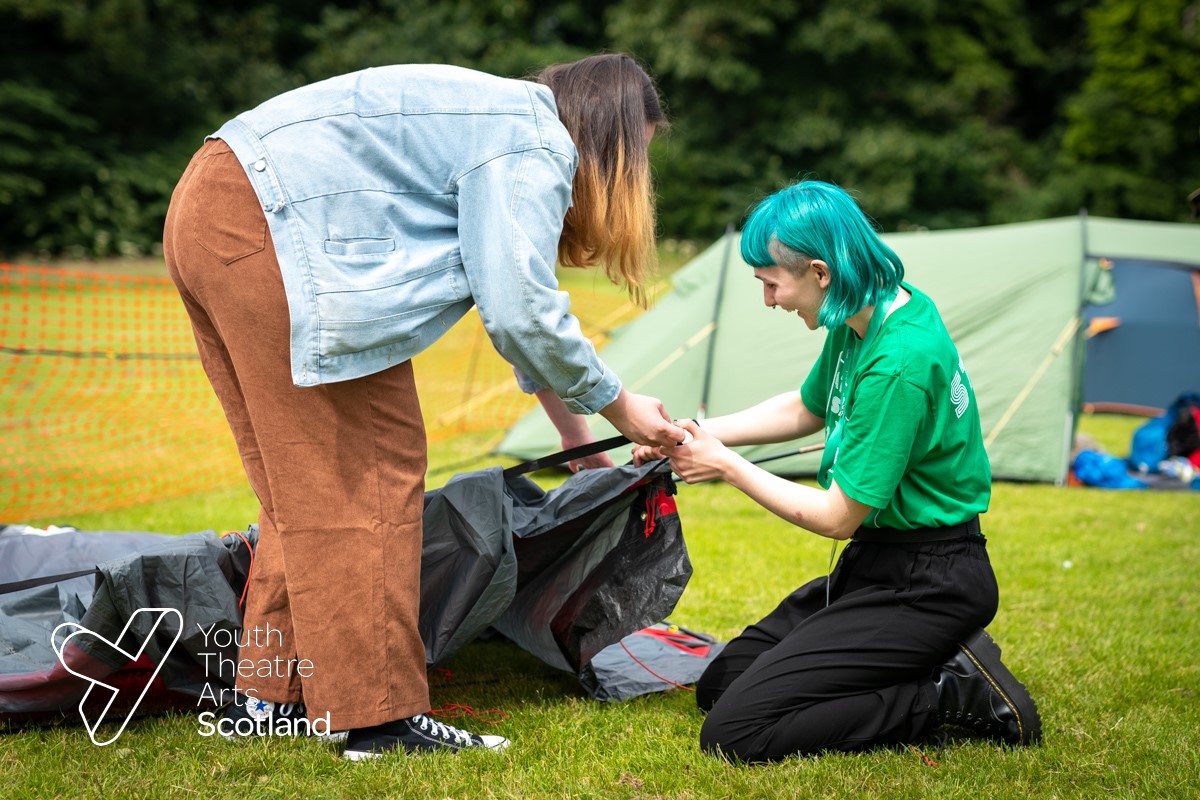 National Festival of Youth Theatre 2022 2 thumbnail Campsite Fri 1 July 2022 Rozelle Park Ayr NFYT 2022 © photographer Andy Catlin www.andycatlin.com 2637