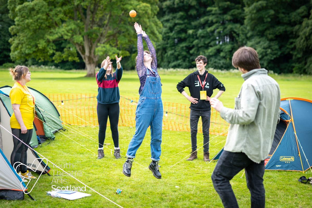 National Festival of Youth Theatre 2022 4 thumbnail Campsite Fri 1 July 2022 Rozelle Park Ayr NFYT 2022 © photographer Andy Catlin www.andycatlin.com 2655