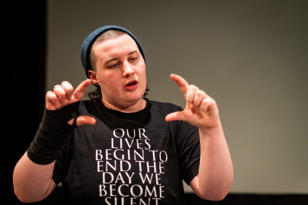 Chrysalis 2018 10 Ink Asher Hemp 147Hz Cant Pass Wed 14 November 2018 Traverse Theatre Edinburgh © photographer Andy Catlin www.andycatlin.com 8494
