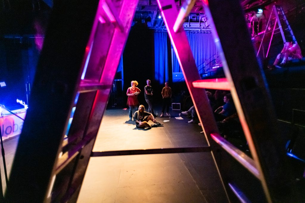 Chrysalis 2018 14 Junges Ensemble Marabu There is a Globe Stuck in my Throat Thu 15 November 2018 Traverse Theatre Edinburgh © photographer Andy Catlin www.andycatlin.com 8851